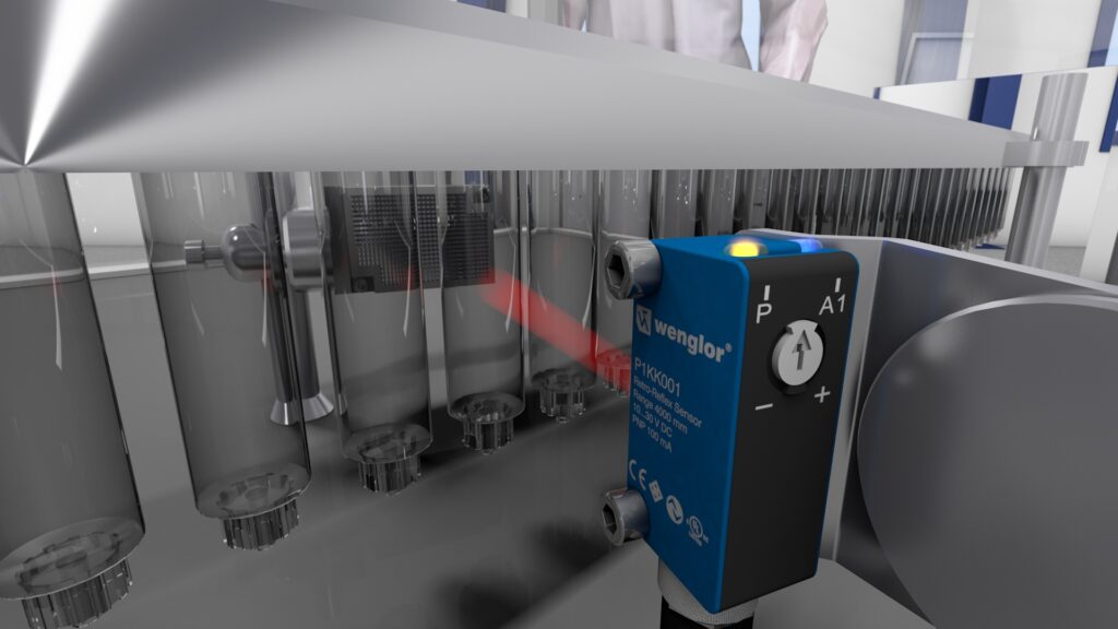 Barrera reflectant mirall per a objectes transparents en producció