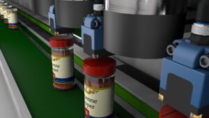 Induktiver Sensor erkennt NE-Metall unter Kunststoffschicht